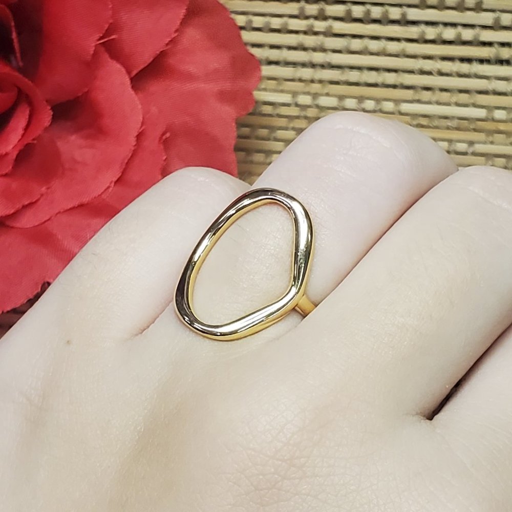 925 Sterling Silver Open 0 Minimalist Ring